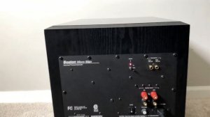 Boston Acoustics Micro 95pv Home Theater Powered Active Subwoofer Sub
