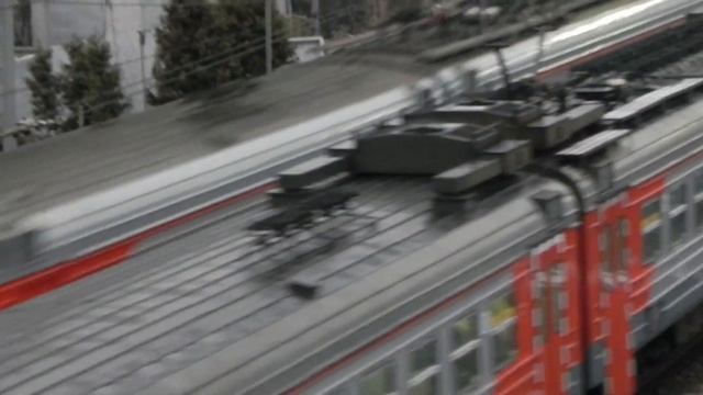 Электропоезд ЭД4М-0380 "Будем жить!" с сообщением "Ольгино - Нижегородская"