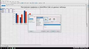 Как в LIbreOffice Calk построить график из данных таблицы