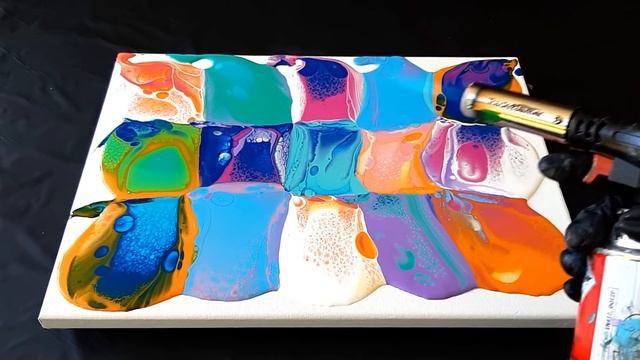 12 colours 15 flip cups - Acrylic Pouring Rainbow - Abstract Painting смотреть онлайн