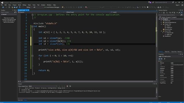 How to determine or get array length (size) in C/C++