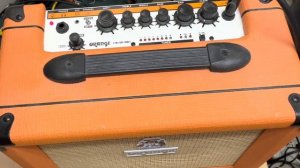 Orange Crush 20 demo with LP and Strat