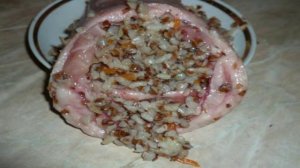 Утиная шейка, фаршированная кашей