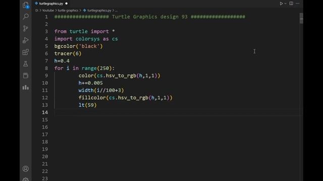 python turtle graphics tutorial || #design93  || Python graphics