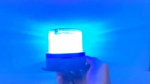 LED мигалка синяя 2 режима - смотрим в работе!