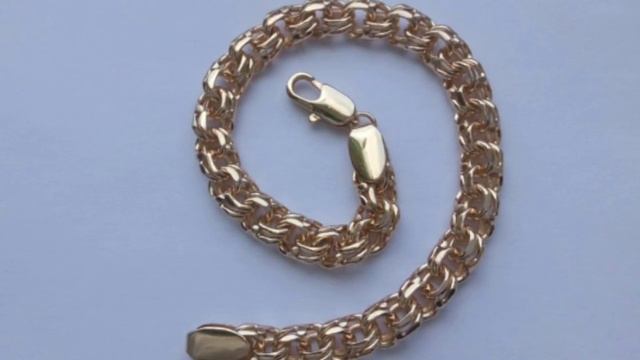 Имитация золотых изделий. Цепь, браслет под золото смотреть онлайн