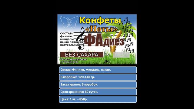 Презентация конфет
