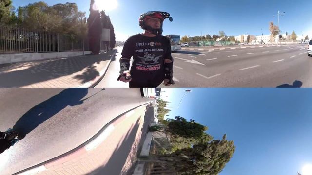Путешествие на моноколесе KingSong 18L по Иерусалиму 360 Virtual Reality via GoPro смотреть онлайн