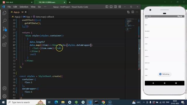 React Native tutorial in Hindi #55 List with API data смотреть онлайн