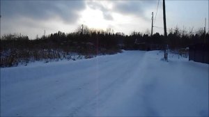 Самодельный минитрактор с двигателем ОКА. Уборка снега.