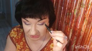 Собираюсь на работу. Весенний Макияж. Розово- фиолетово- зеленый макияж