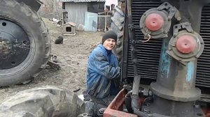 Ремонт МТЗ замена передней балки...