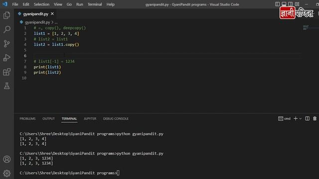 shallow copy vs deep copy in python