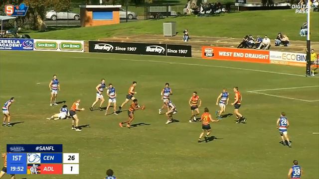 SANFL Snapshot - Adelaide's Tariek Newchurch gets through traffic to snap truly смотреть онлайн