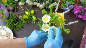 Ромашки из мыла в стаканчике/ Сборка букета/ МК/ Мыловарение