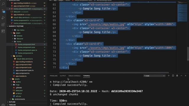 [English] Audio app using Angular | REST APIs, HttpClient GET, Components, Services | Part 3 смотреть онлайн