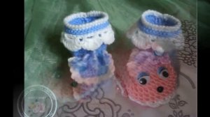 Красивые пинетки для новорожденных