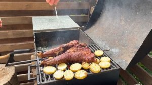 АНТРЕКОТ ИЗ ГОВЯДИНЫ НА ГРИЛЕ | сочный антрекот из говядины и картошка на гриле