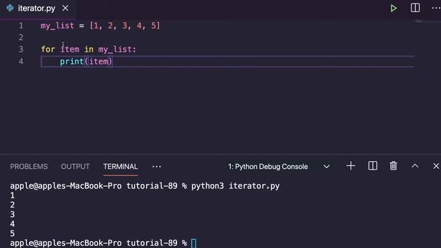 [36] Iterator in Python | Python for Beginners