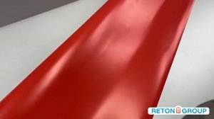 Виниловая плёнка матовая красная Reton Group / винил на авто / самоклеющаяся пленка для мебели