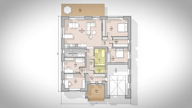 Одноэтажный дом в стиле прерий 200 кв.м. Современный дом с идеальной планировкой смотреть онлайн