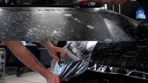 Audi Q8 оклейка в матовую защитную плёнку Ауди Ку8 бронирование матовым антигравийным полиуретаном