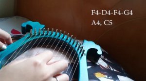 Clear Sky Over Liyue - Beginner Lyre Harp Cover Tutorial