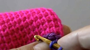 Коврик 3D лентами из полипропиленой пряжи.