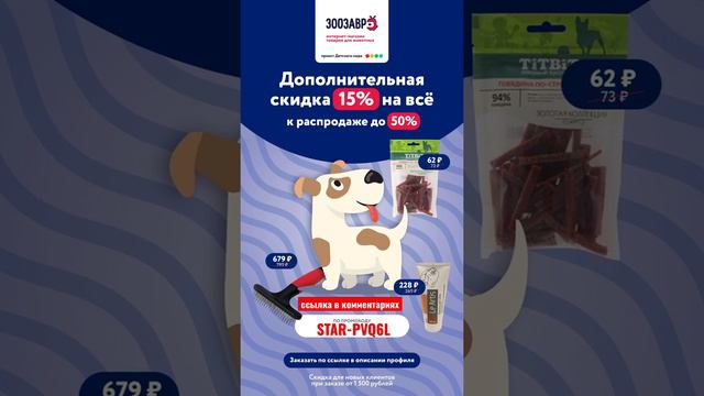 #зоозавр #котики #Собачки #Скидка 15% #москва #акция #распродажа #хит #животные #топ #dog #cat #zoo