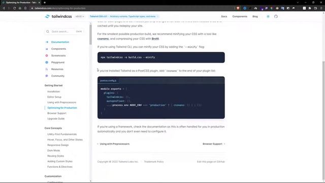 minify tailwind CSS in two ways смотреть онлайн
