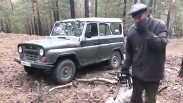 Лесорубы на Высокогорье в Чите