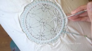 Круглый подстаканник - 2 (решётка) #кружевныеуроки #кружево #подстаканник #ElenaTiunova