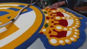 Изготовление ковра.