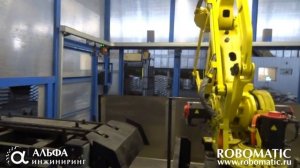 Паллетизация алюминиевых чушек на заводе РУСАЛ при помощи промышленного робота FANUC.mp4