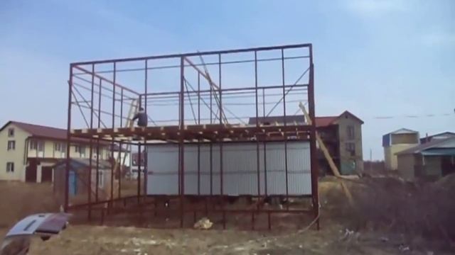 Строим дом  на металлокаркасе