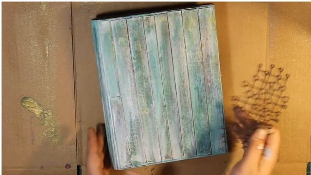 Мастер-класс по имитации деревянной поверхности/Блокнот/Скрапбукинг смотреть онлайн