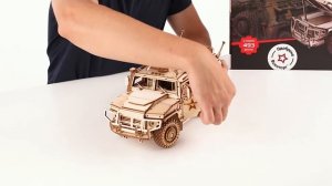 Обзор сборной модели из дерева "Армия России" Бронеавтомобиль.