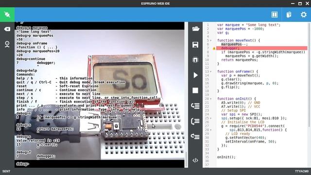 Espruino's Debugger смотреть онлайн