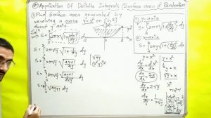 Application of Definite Integrals | Problems | Area of Surface of Revolution | Maths 1 | in हिन्दी