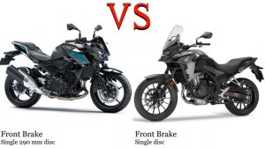 Kawasaki Z 400 vs Honda CB 400 X Test specification comparison