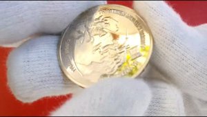 4 Монеты молодой России. 3 и 5 рублей 1992-1993 гг.(ПРУФ) / 4 Coins young Russia.