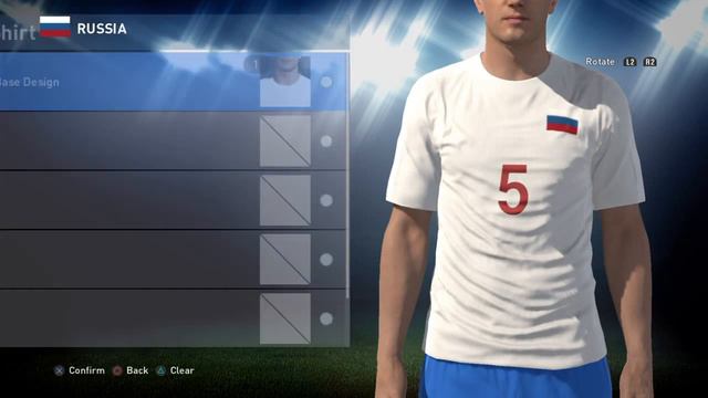 Pro Evolution Soccer 2016 EURO 2016 Kit Editing PS4 - RUSSIA смотреть онлайн