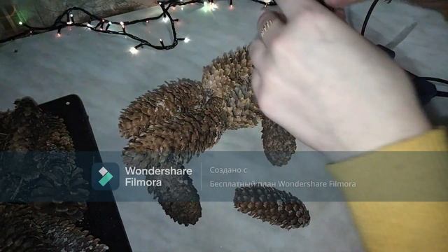 новогодний олень из шишек? какая красота! легко красиво и быстро смотреть онлайн