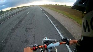 Стант на питбайке kayo 125