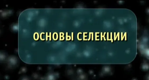 Основы селекции. Биология