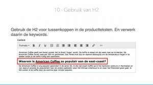 SEO webinar voor CCV Shop webwinkels