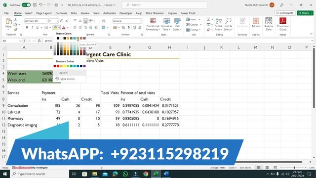 New Perspectives Excel 2019  Module 2: SAM Project 1a | Excel 2019  Module 2: SAM Project 1a