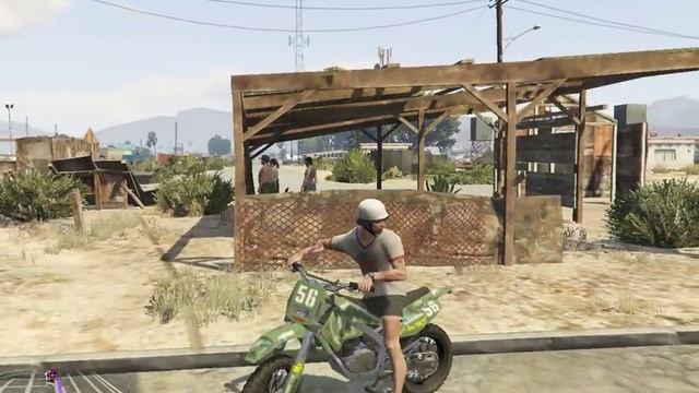 Прыжок с трамплина на мотоцикле GTA V на PC [Grand Theft Auto V] ГТА 5 смотреть онлайн