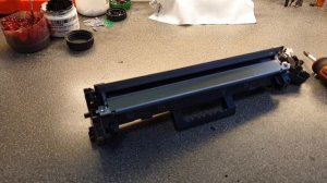 Быстрый и надёжный способ заправки HP CF217A // The most easy and safe cartridge refill HP CF217A