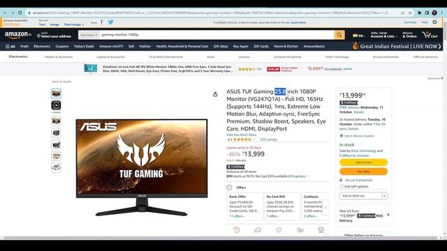 Best Gaming Monitor On Sale | BEST DEAL ON MONITOR AMAZON SALE 2023 | Best Budget Gaming Monitor смотреть онлайн